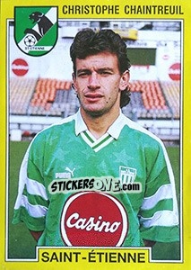 Sticker Christophe Chaintreuil - FOOT 1991-1992 - Panini