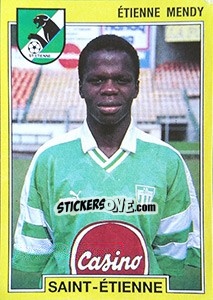 Cromo Etienne Mendy - FOOT 1991-1992 - Panini