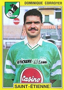 Cromo Dominique Corroyer - FOOT 1991-1992 - Panini