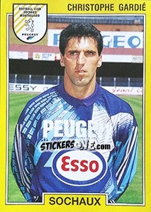 Cromo Christophe Gardié - FOOT 1991-1992 - Panini