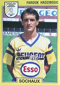 Sticker Farouk Hadzibegic - FOOT 1991-1992 n. 249 - Panini