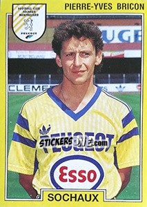 Figurina Pierre-Yves Bricon - FOOT 1991-1992 - Panini