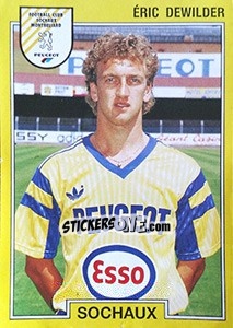 Sticker Eric Dewilder - FOOT 1991-1992 - Panini