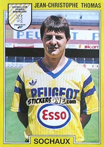 Sticker Jean-Christophe Thomas - FOOT 1991-1992 - Panini