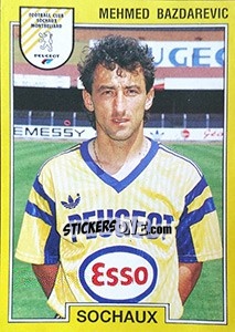 Cromo Mehmed Bazdarevic - FOOT 1991-1992 - Panini