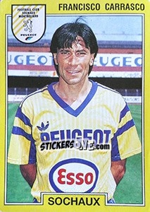 Sticker Francisco Carrasco - FOOT 1991-1992 n. 255 - Panini