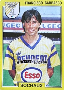 Figurina Francisco Carrasco - FOOT 1991-1992 - Panini