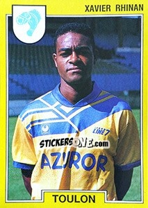 Cromo Xavier Rhinan - FOOT 1991-1992 - Panini