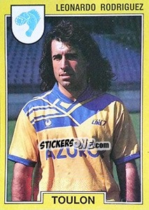 Figurina Leonardo Rodriguez - FOOT 1991-1992 - Panini