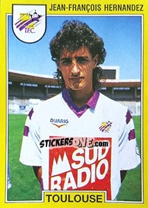 Sticker Jean-François Hernandez - FOOT 1991-1992 n. 276 - Panini