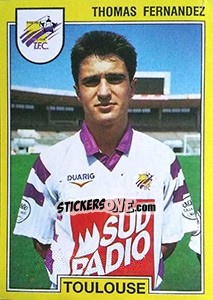 Sticker Thomas Fernandez - FOOT 1991-1992 - Panini