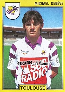 Figurina Michael Debève - FOOT 1991-1992 - Panini