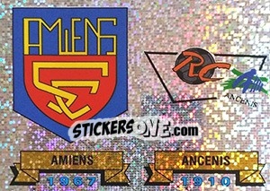 Sticker Ecusson Amiens - Ancenis - FOOT 1991-1992 - Panini