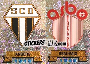 Sticker Ecusson Angers - Beauvais - FOOT 1991-1992 n. 288 - Panini
