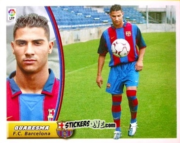 Figurina Quaresma - Liga Spagnola 2003-2004 n. 101 - Colecciones ESTE