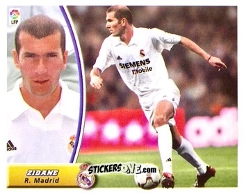 Figurina Zidane - Liga Spagnola 2003-2004 n. 222 - Colecciones ESTE