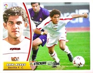 Sticker Dani Alves - Liga Spagnola 2003-2004 n. 374 - Colecciones ESTE