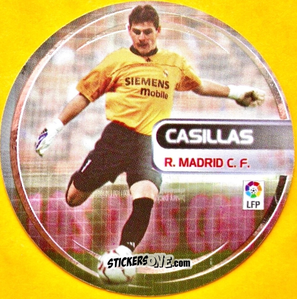Sticker JC7. Casillas (Real Madrid) - Liga Spagnola 2003-2004 n. 590 - Colecciones ESTE