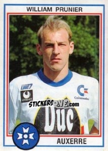 Figurina William Prunier - FOOT 1992-1993 n. 3 - Panini