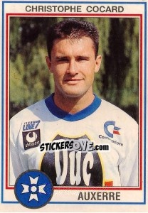 Sticker Christophe Cocard - FOOT 1992-1993 n. 9 - Panini