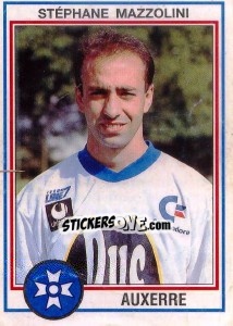 Figurina Stephane Mazzolini - FOOT 1992-1993 n. 12 - Panini