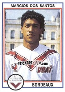 Sticker Marcios Dos Santos - FOOT 1992-1993 n. 19 - Panini