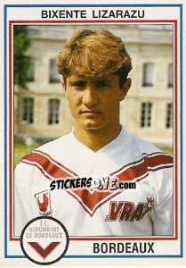 Sticker Bixente Lizarazu - FOOT 1992-1993 - Panini