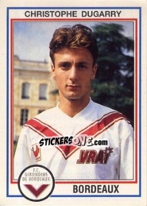 Sticker Christophe Dugarry - FOOT 1992-1993 n. 26 - Panini
