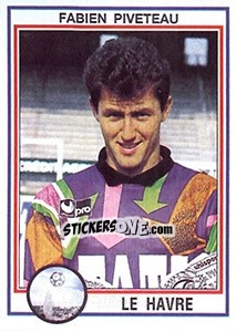 Sticker Fabien Piveteau - FOOT 1992-1993 - Panini