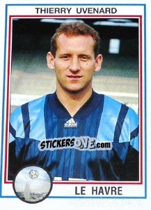 Figurina Thierry Uvenard - FOOT 1992-1993 n. 46 - Panini
