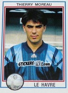 Sticker Thierry Moreau - FOOT 1992-1993 n. 51 - Panini
