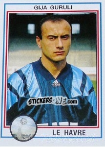 Figurina Gija Guruli - FOOT 1992-1993 - Panini