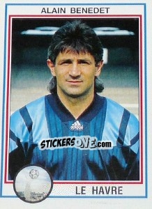 Figurina Alain Benedet - FOOT 1992-1993 n. 55 - Panini