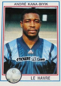 Figurina Andre Kana-Biyik - FOOT 1992-1993 n. 56 - Panini