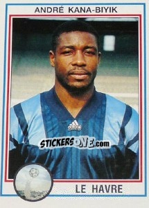 Sticker Andre Kana-Biyik - FOOT 1992-1993 - Panini