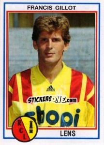 Sticker Francis Gillot - FOOT 1992-1993 - Panini