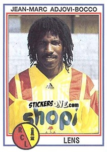 Sticker Jean-Marc Adjovi-Bocco - FOOT 1992-1993 n. 61 - Panini