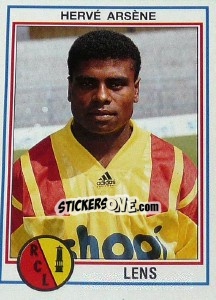 Cromo Herve Arsene - FOOT 1992-1993 n. 62 - Panini
