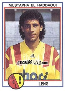 Sticker Mustapha El Haddaoui - FOOT 1992-1993 n. 65 - Panini