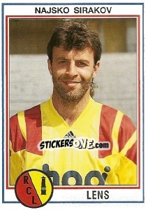 Sticker Najsko Sirakov - FOOT 1992-1993 - Panini