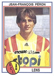 Sticker Jean-Francois Peron - FOOT 1992-1993 - Panini