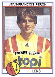 Figurina Jean-Francois Peron - FOOT 1992-1993 - Panini