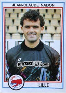 Figurina Jean-Claude Nadon - FOOT 1992-1993 n. 72 - Panini