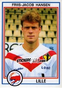 Sticker Friis-Jacob Hansen - FOOT 1992-1993 n. 75 - Panini