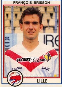 Sticker Francois Brisson - FOOT 1992-1993 - Panini