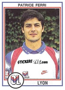 Sticker Patrice Ferri - FOOT 1992-1993 n. 89 - Panini