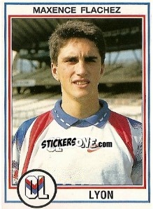 Sticker Maxence Flachez - FOOT 1992-1993 n. 92 - Panini