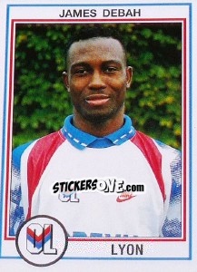 Sticker James Debah - FOOT 1992-1993 - Panini