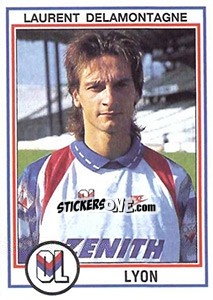 Sticker Laurent Delamontagne - FOOT 1992-1993 n. 95 - Panini