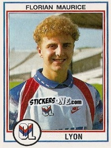 Sticker Florian Maurice - FOOT 1992-1993 - Panini